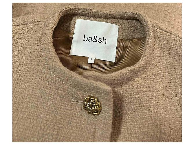 Ba&Sh Meredith structured tweed jacket brown - view 6
