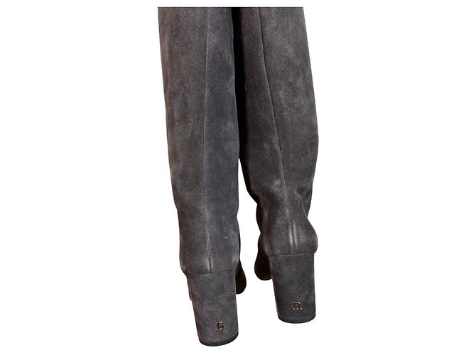 Botas Rouje Violetta de ante marrón Castaño - vista 5