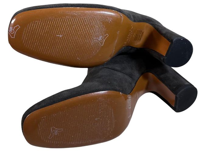 Botas Rouje Violetta de ante marrón Castaño - vista 6