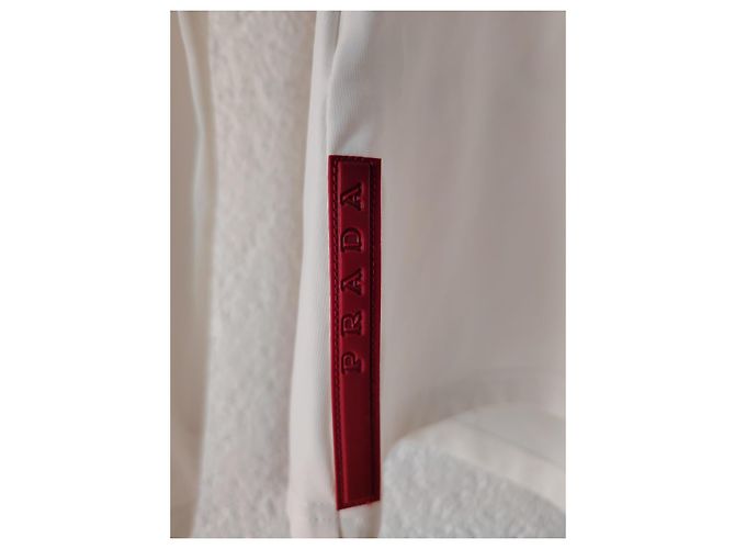 Prada Stretch Oberteil Weiß Nylon - Ansicht 7