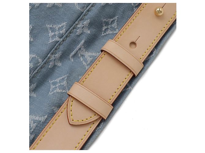 Bolso de Hombro Daily GM de Denim Monogram Louis Vuitton Azul Amarillo - vista 6