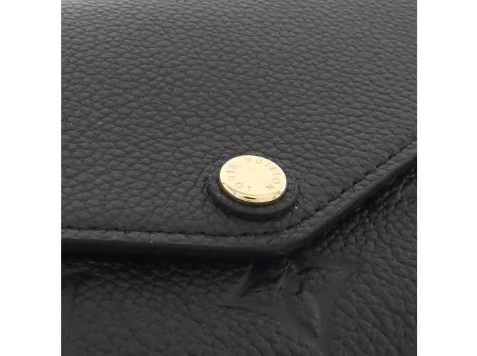 Portafoglio Sarah M61182 Monogram Empreinte Louis Vuitton Nero - vista 3