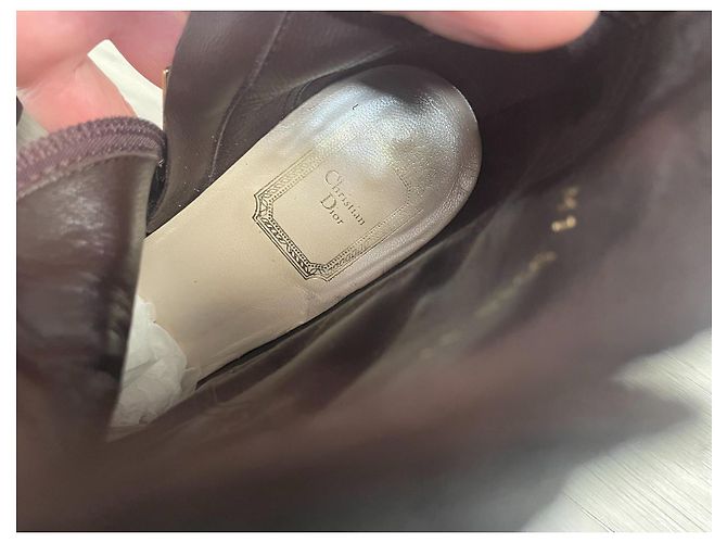 Botas Christian Dior Spy em camurça marrom - vista 11