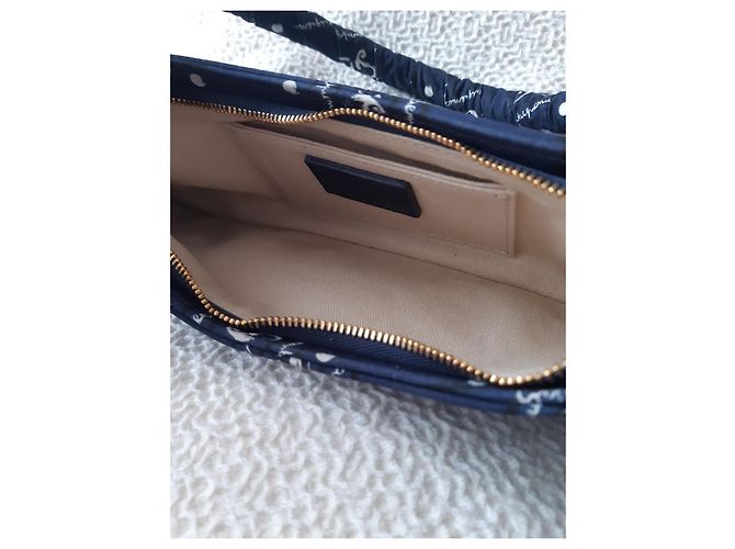Le Bisou Bandana Jacquemus - Navy Paisley - Blu - vista 4