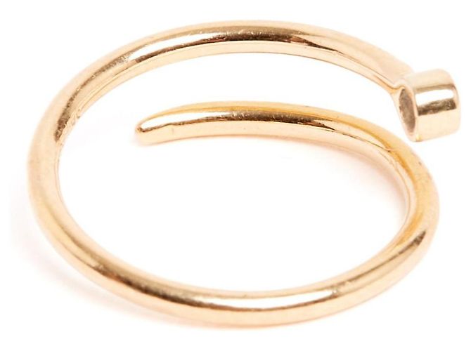 Autre Marque Shiffon Bague TU adjustable Duet Pinky 18K gold and diamond Ring OS adjustable Golden - view 4