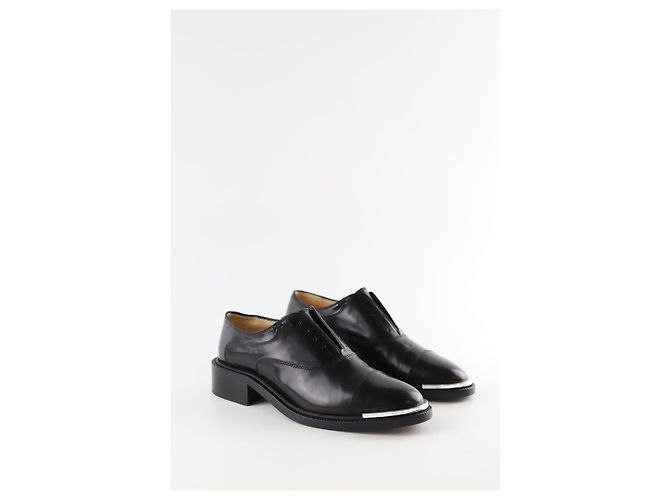 Barbara Bui Schwarze Leder Schnürschuhe - vista 2