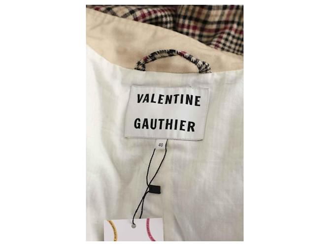 Valentine Gauthier Trench coat de algodón Beige - vista 4