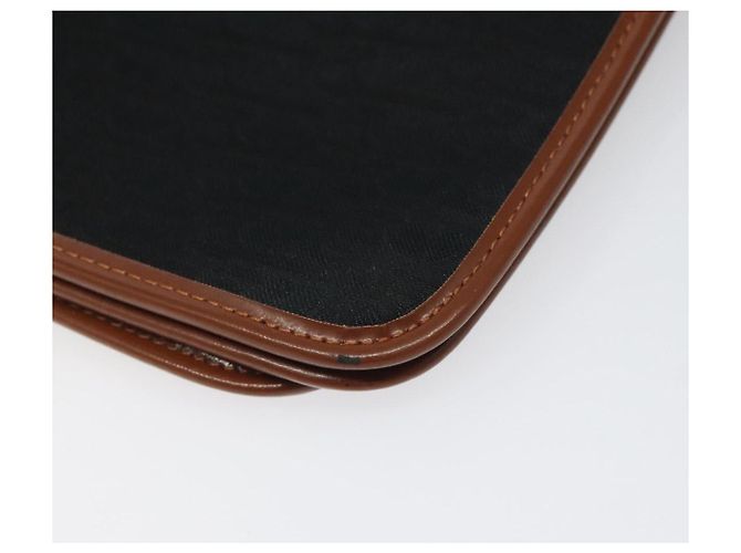 Borsa a spalla in tela Trotter Christian Dior nera Auth ti2735 Nero - vista 11
