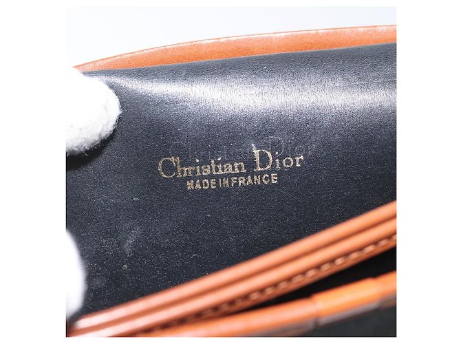 Borsa a spalla in tela Trotter Christian Dior nera Auth ti2735 Nero - vista 15