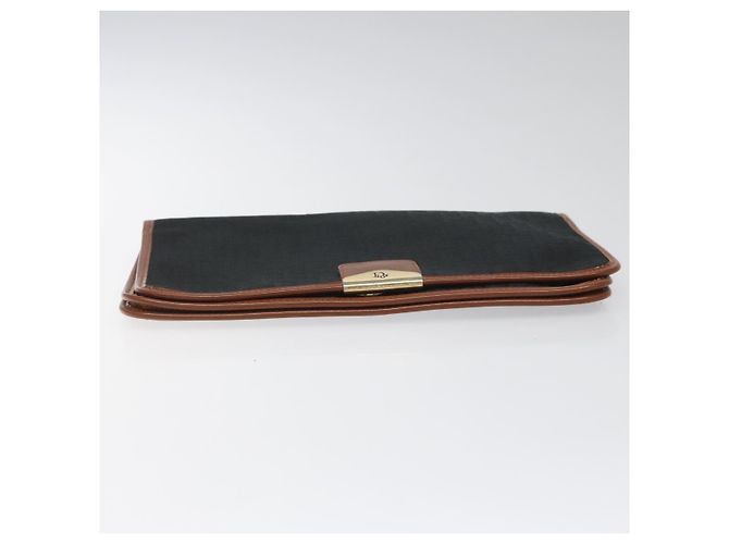 Borsa a spalla in tela Trotter Christian Dior nera Auth ti2735 Nero - vista 7