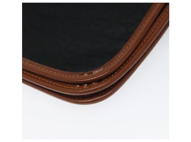 Borsa a spalla in tela Trotter Christian Dior nera Auth ti2735 Nero - vista 9