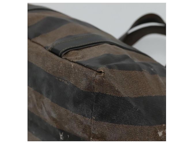 Pequin FENDI Pecan Canvas Handtasche beschichtete Leinwand braun Auth ti2732 - Ansicht 10