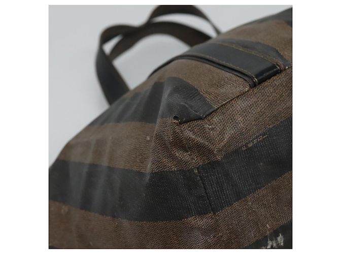 Pequin FENDI Pecan Canvas Handtasche beschichtete Leinwand braun Auth ti2732 - Ansicht 11