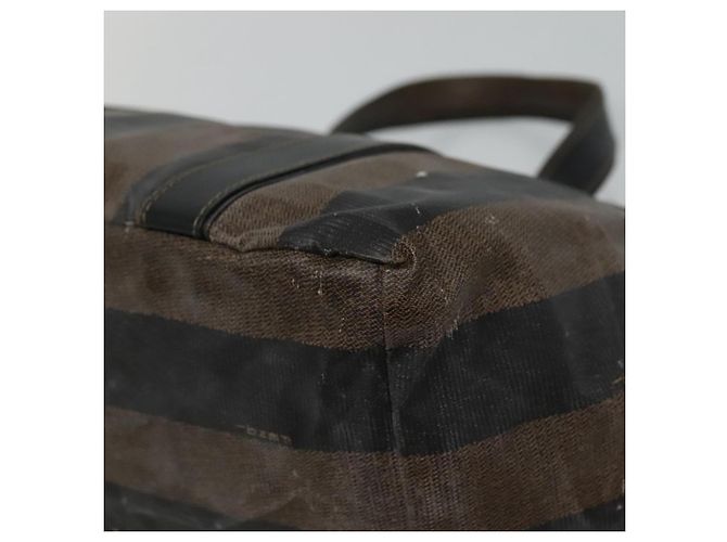 Pequin FENDI Pecan Canvas Handtasche beschichtete Leinwand braun Auth ti2732 - Ansicht 12