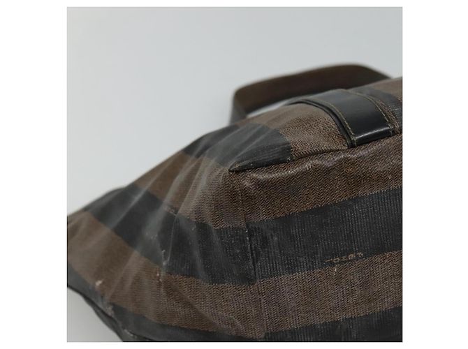 Pequin FENDI Pecan Canvas Handtasche beschichtete Leinwand braun Auth ti2732 - Ansicht 13