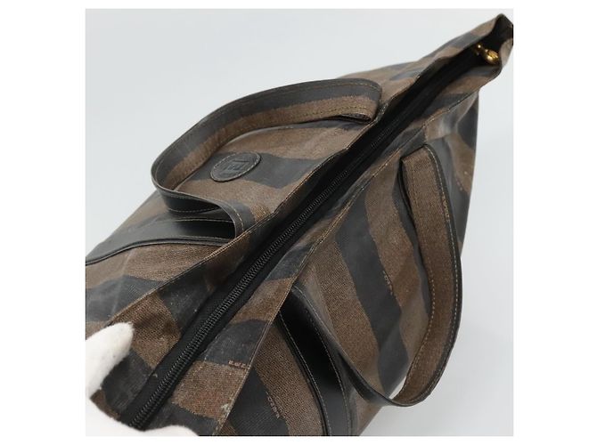 Pequin FENDI Pecan Canvas Handtasche beschichtete Leinwand braun Auth ti2732 - Ansicht 6