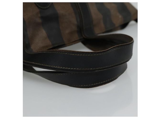 Pequin FENDI Pecan Canvas Handtasche beschichtete Leinwand braun Auth ti2732 - Ansicht 7