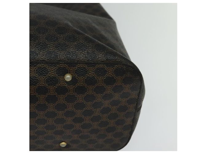 Céline Borsa a tracolla CELINE Macadam Canvas PVC Pelle Nero Oro Aut mr1013 D'oro - vista 11