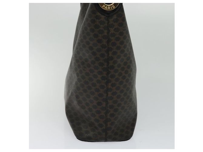 Céline Borsa a tracolla CELINE Macadam Canvas PVC Pelle Nero Oro Aut mr1013 D'oro - vista 4