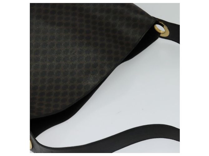 Céline Borsa a tracolla CELINE Macadam Canvas PVC Pelle Nero Oro Aut mr1013 D'oro - vista 6