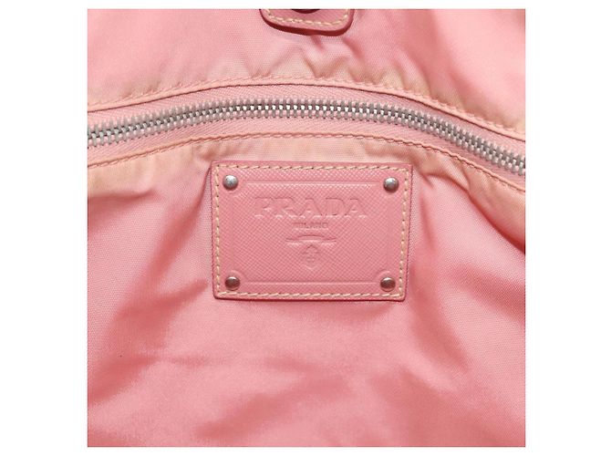 PRADA Borsa Tote in Nylon Grigio Auth ti2725 Marrone - vista 17