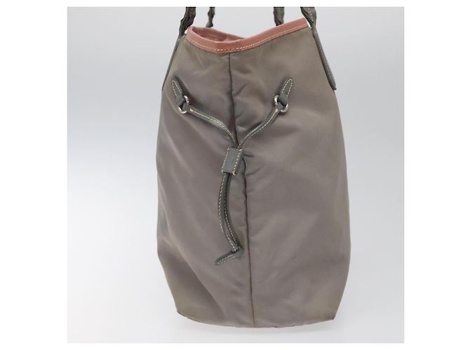 PRADA Borsa Tote in Nylon Grigio Auth ti2725 Marrone - vista 5