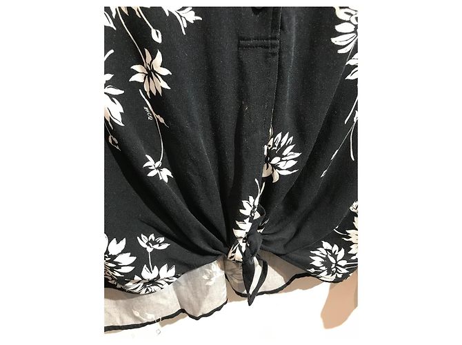 ALEXANDER MCQUEEN Tops T.Internacional L Viscosa Negro - vista 2