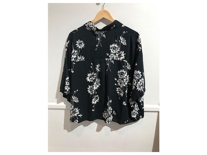 ALEXANDER MCQUEEN Tops T.Internacional L Viscosa Negro - vista 4