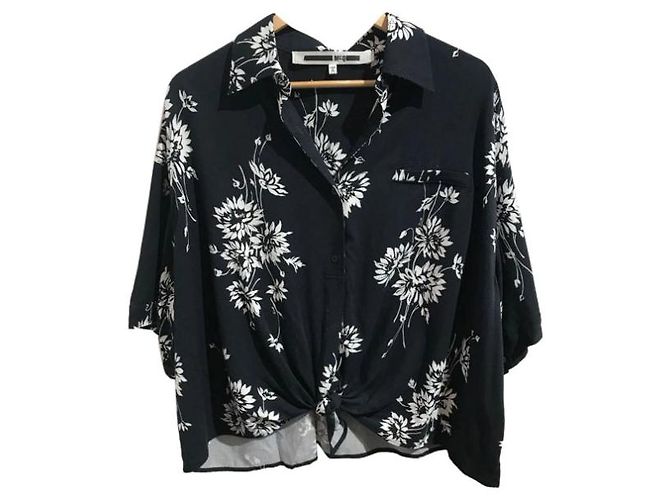 ALEXANDER MCQUEEN Tops T.Internacional L Viscosa Negro - vista 7