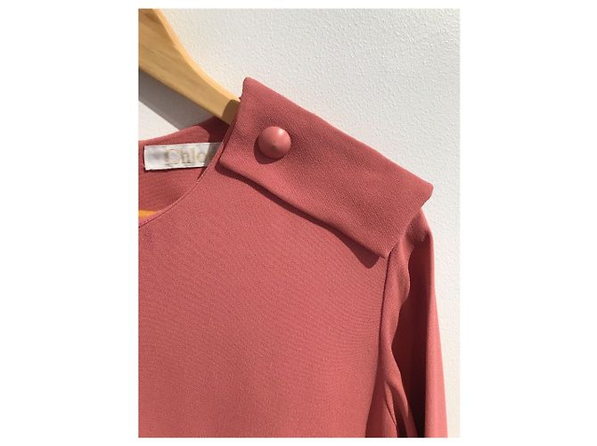 Chloé CHLOE Vestidos T.Internacional L Viscosa Rosa - vista 3