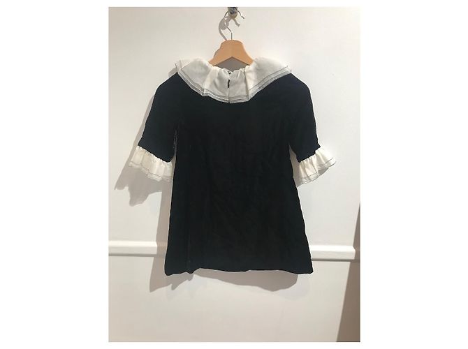 DIOR Kleider T.FR 8 Jahre - bis zu 128cm Samt Schwarz - Ansicht 5
