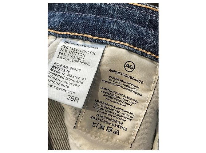 Autre Marque AG ADRIANO GOLDSCHMIED Jeans T.FR 36 Algodón Azul - vista 7