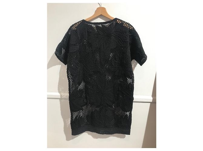 Vestidos ISABEL MARANT ETOILE T.International S Algodón Negro - vista 3