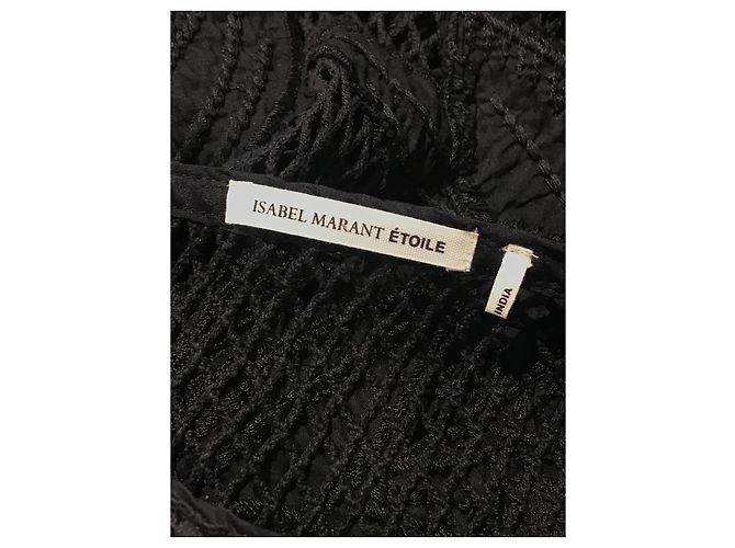 Vestidos ISABEL MARANT ETOILE T.International S Algodón Negro - vista 4