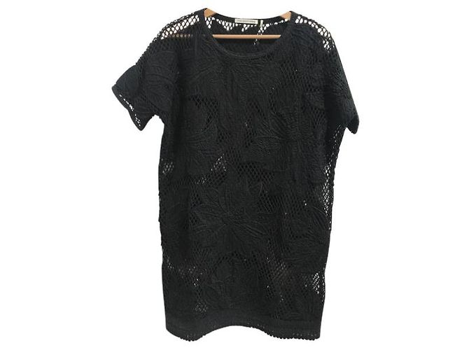 Vestidos ISABEL MARANT ETOILE T.International S Algodón Negro - vista 6