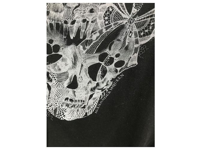 ALEXANDER MCQUEEN Tops T.International M Algodón Negro - vista 2