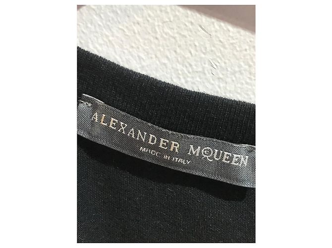 ALEXANDER MCQUEEN Tops T.International M Algodón Negro - vista 4