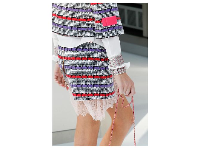 Faldas CHANEL T.International XS Tweed Multicolor - vista 2