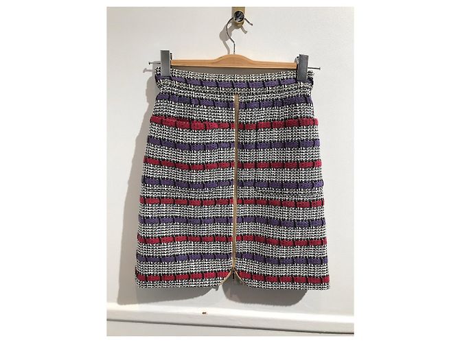 Faldas CHANEL T.International XS Tweed Multicolor - vista 3
