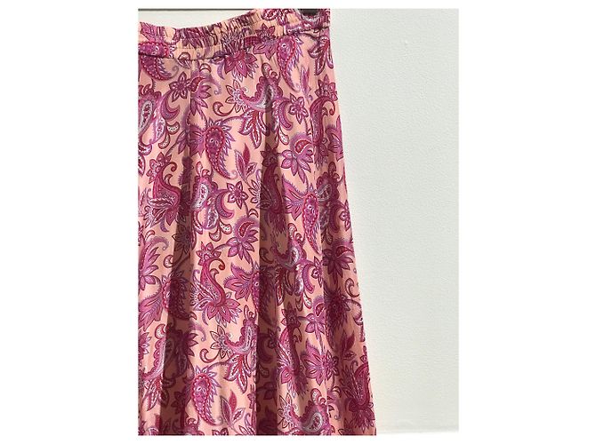 Faldas PAROSH T.International XS Seda Rosa - vista 3