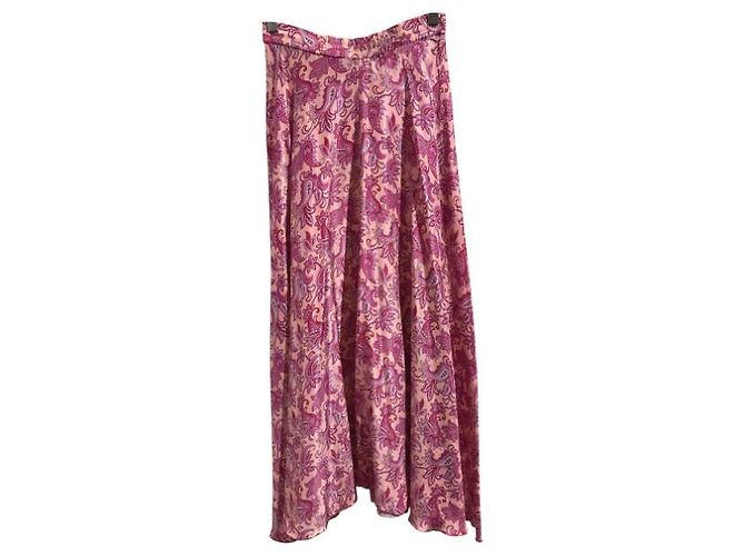 Faldas PAROSH T.International XS Seda Rosa - vista 6