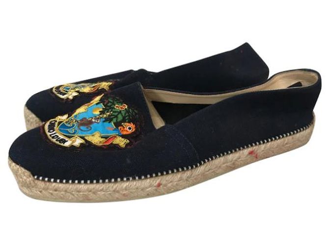CHRISTIAN LOUBOUTIN Espadrilles T.EU 38 Tessuto Blu navy - vista 7