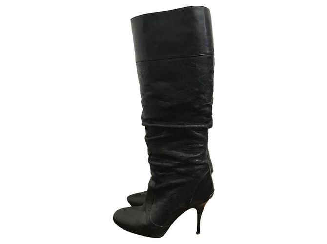 Botas BURBERRY T.EU 40 Couro Preto - vista 9