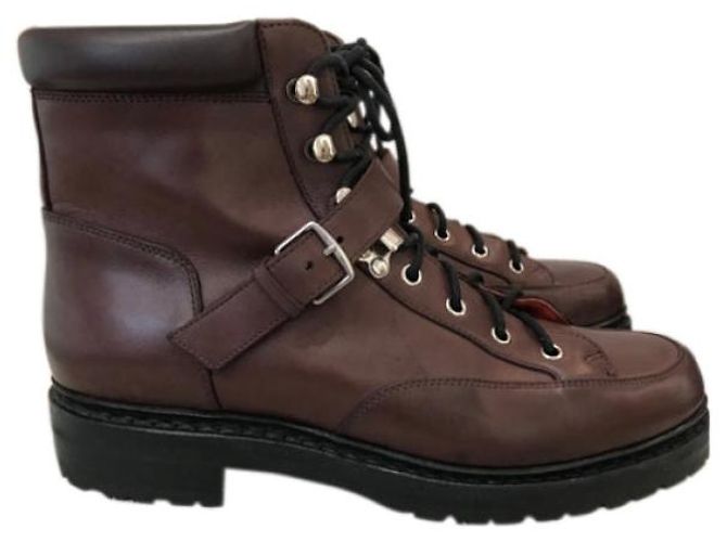 Hermès Botines HERMES T.EU 40 Cuero Castaño - vista 10