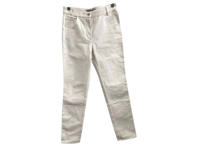 COURREGES Jeans T.FR 40 Cotone Bianco - vista 8