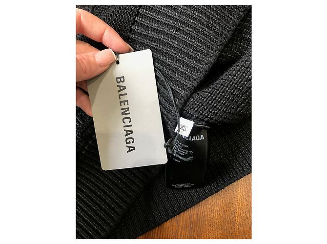 BALENCIAGA Strick T.International XS Viskose Schwarz - Ansicht 5