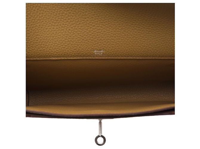 Hermès Borsa HERMES Kelly Depeches in Pelle Beige - 102483 - vista 10