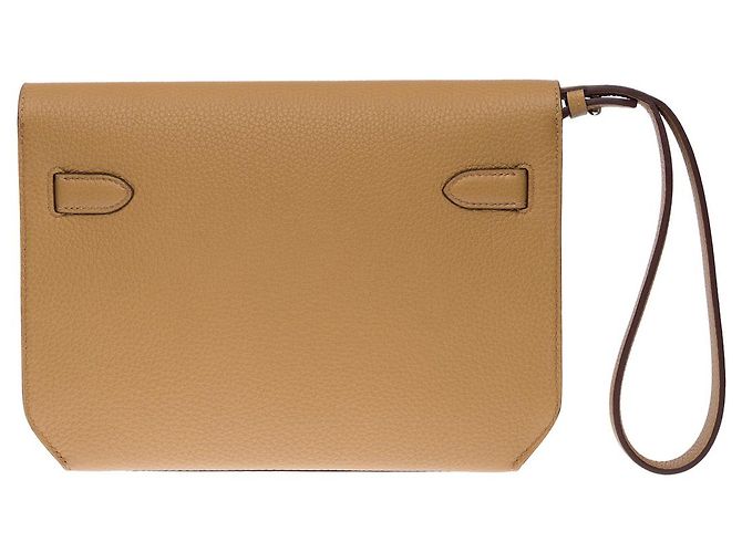 Hermès Borsa HERMES Kelly Depeches in Pelle Beige - 102483 - vista 4