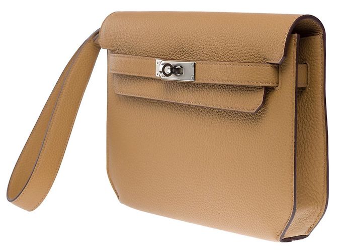 Hermès Borsa HERMES Kelly Depeches in Pelle Beige - 102483 - vista 5