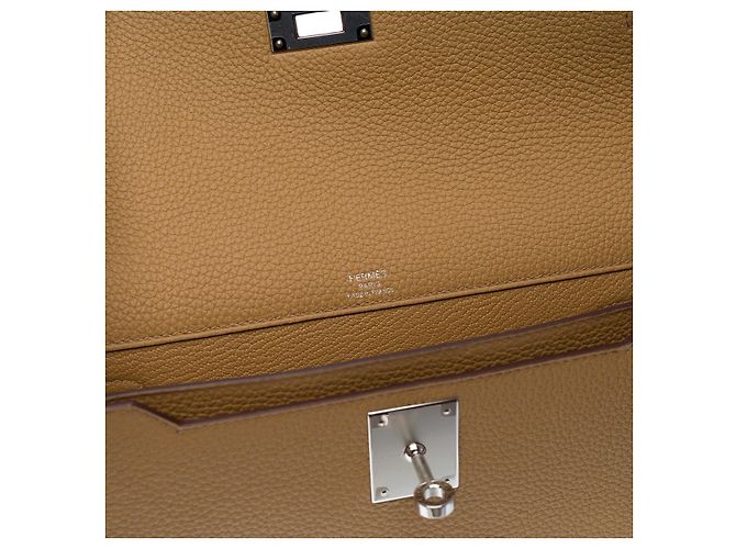 Hermès Borsa HERMES Kelly Depeches in Pelle Beige - 102483 - vista 7
